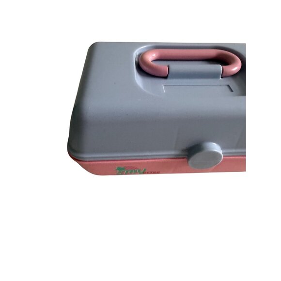 CABOODLES PInk Blue Stay Retro Edition Makeup Cosmetic Travel Case - Picture 8 of 10